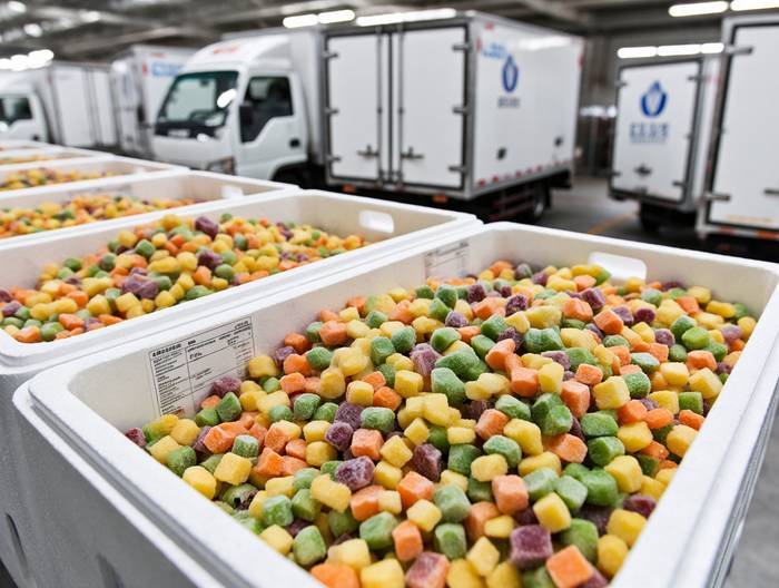 冷冻混合蔬菜丁冷链运输验证