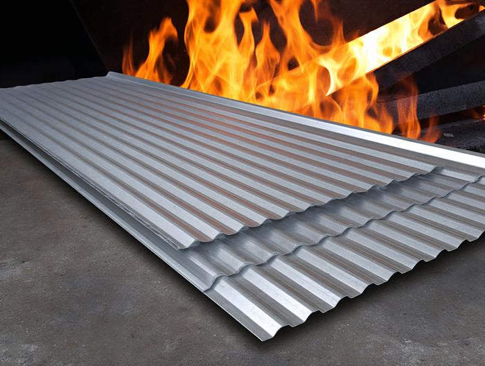 防火铝波纹板防火等级测试