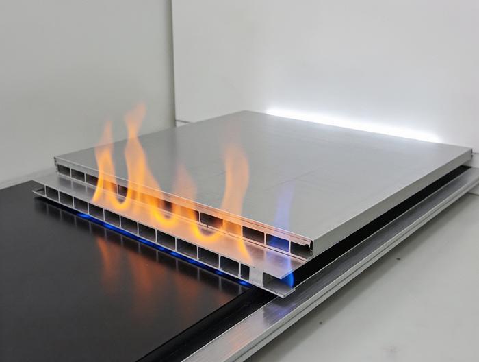 防火铝蜂窝复合板防火等级测试